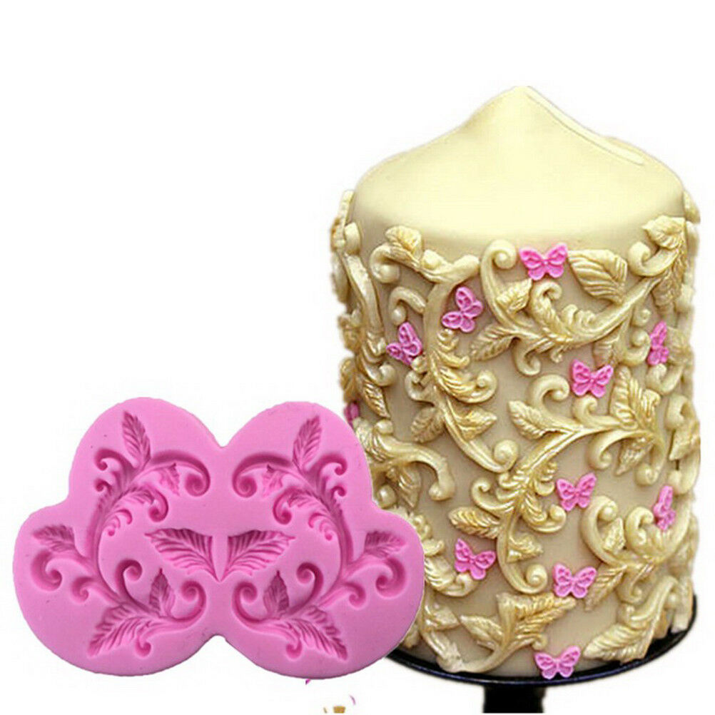 DIY Cake Border Silicone Mold Flower Vine Fondant Cake Decor Baking Mould.l8
