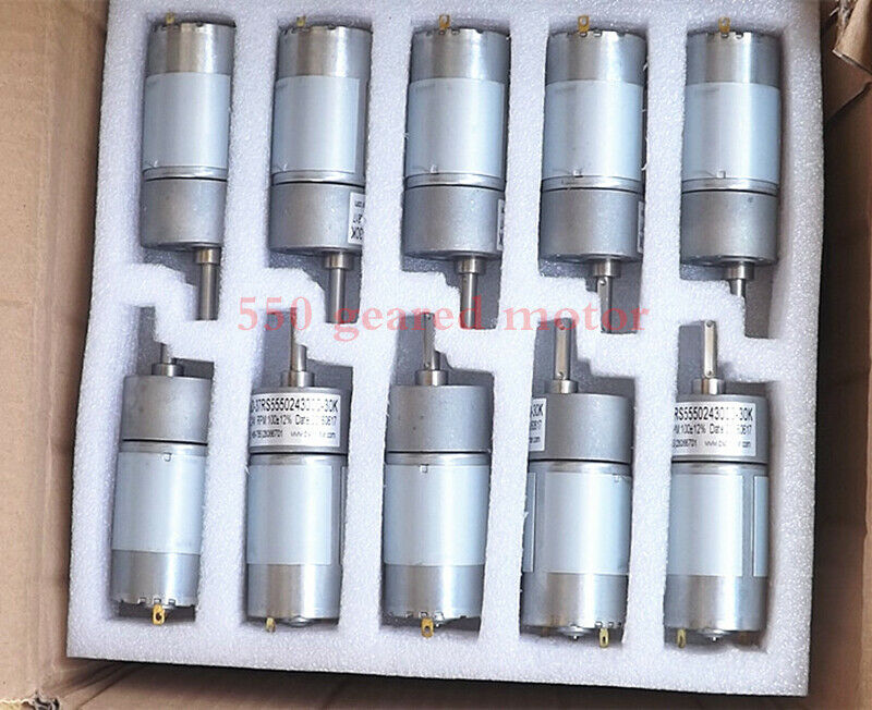 1pcs DC 24V 200rpm geared motor 550/555 DC motor metal gear reducer box