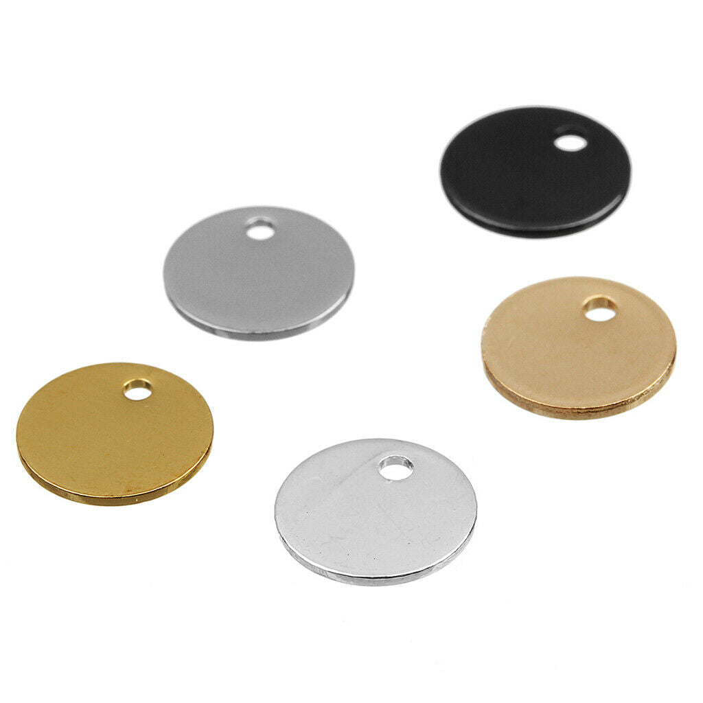 20 Pieces Copper Round Tag Stamping Blanks Charms Pendant DIY Jewelry Craft