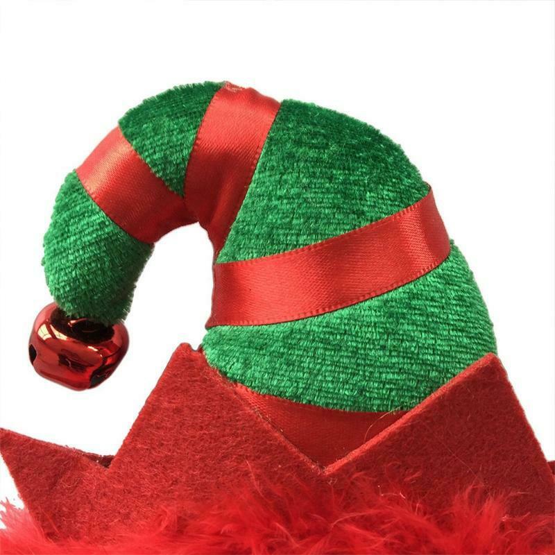 Christmas Elf Hair Bands Feather Elf Hat Headband Novelty Holiday Party Favor