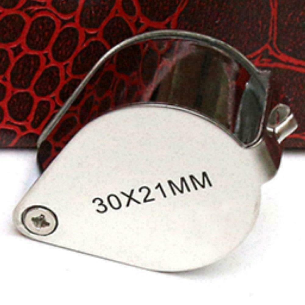 Pocket Jewellers Eye Loupe Magnifier Jewelry Magnifying x Jew O9Z5 21mm X8F8