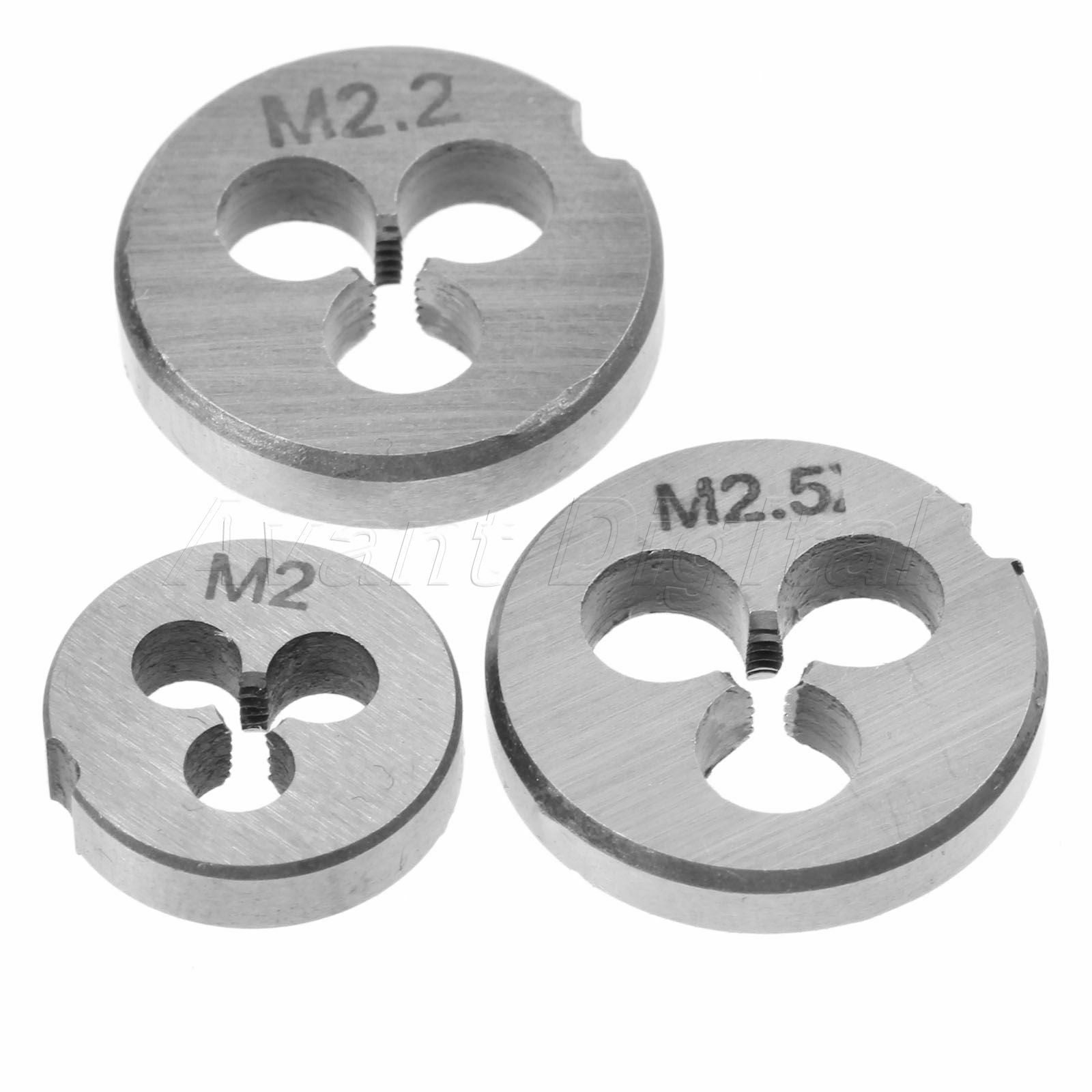 M1-M2.5 Metric Thread Screw Tap Threading Die & Wrench Metalworking Tool 1 set