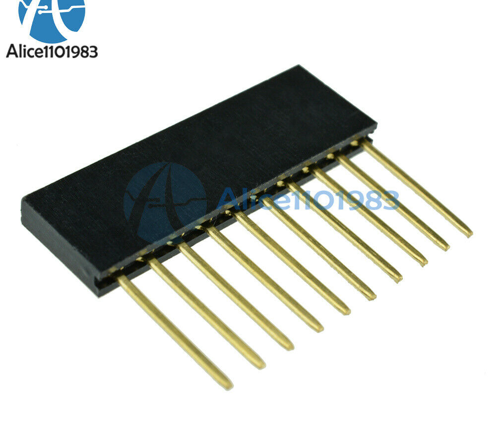 50pcs 10 Pin 2.54 mm Stackable Long Legs Femal Header For Arduino Shield
