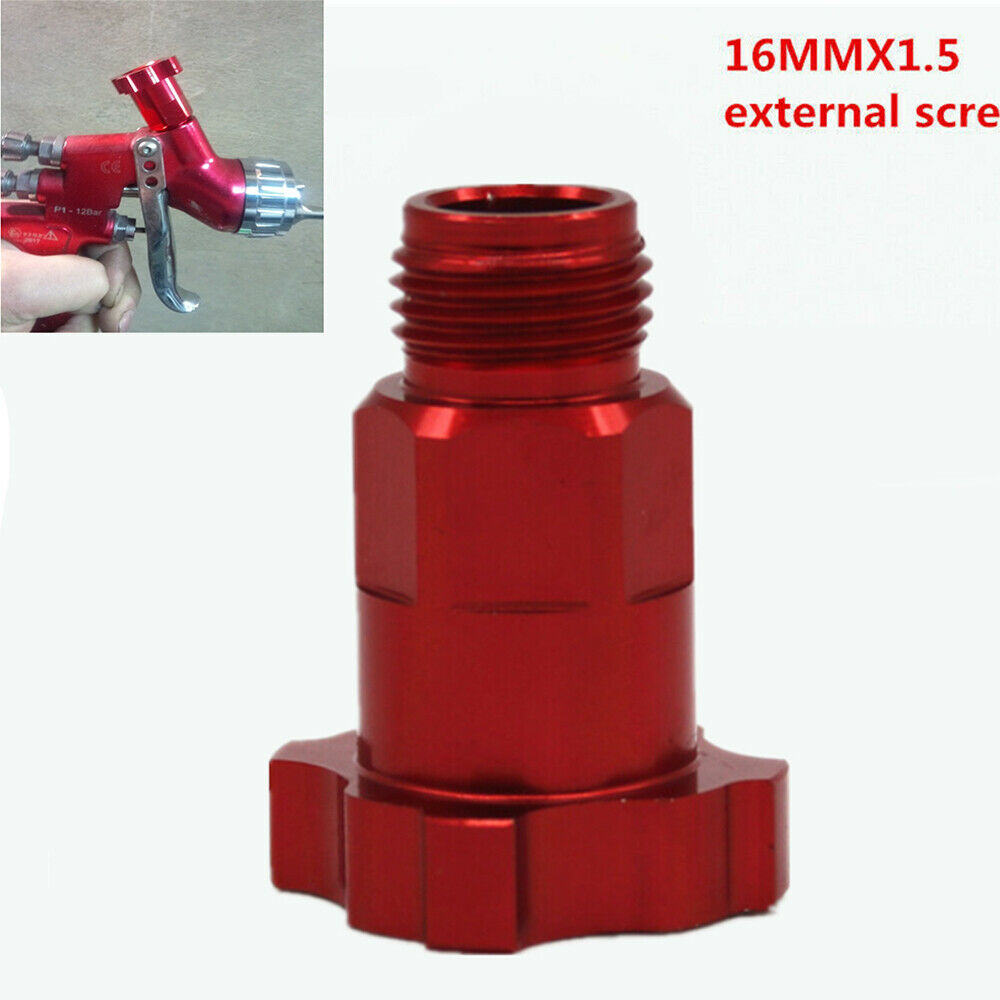 For PPS Adapter Spray Gun Red Connector M16*1.5mm External Thread Universal 1PC