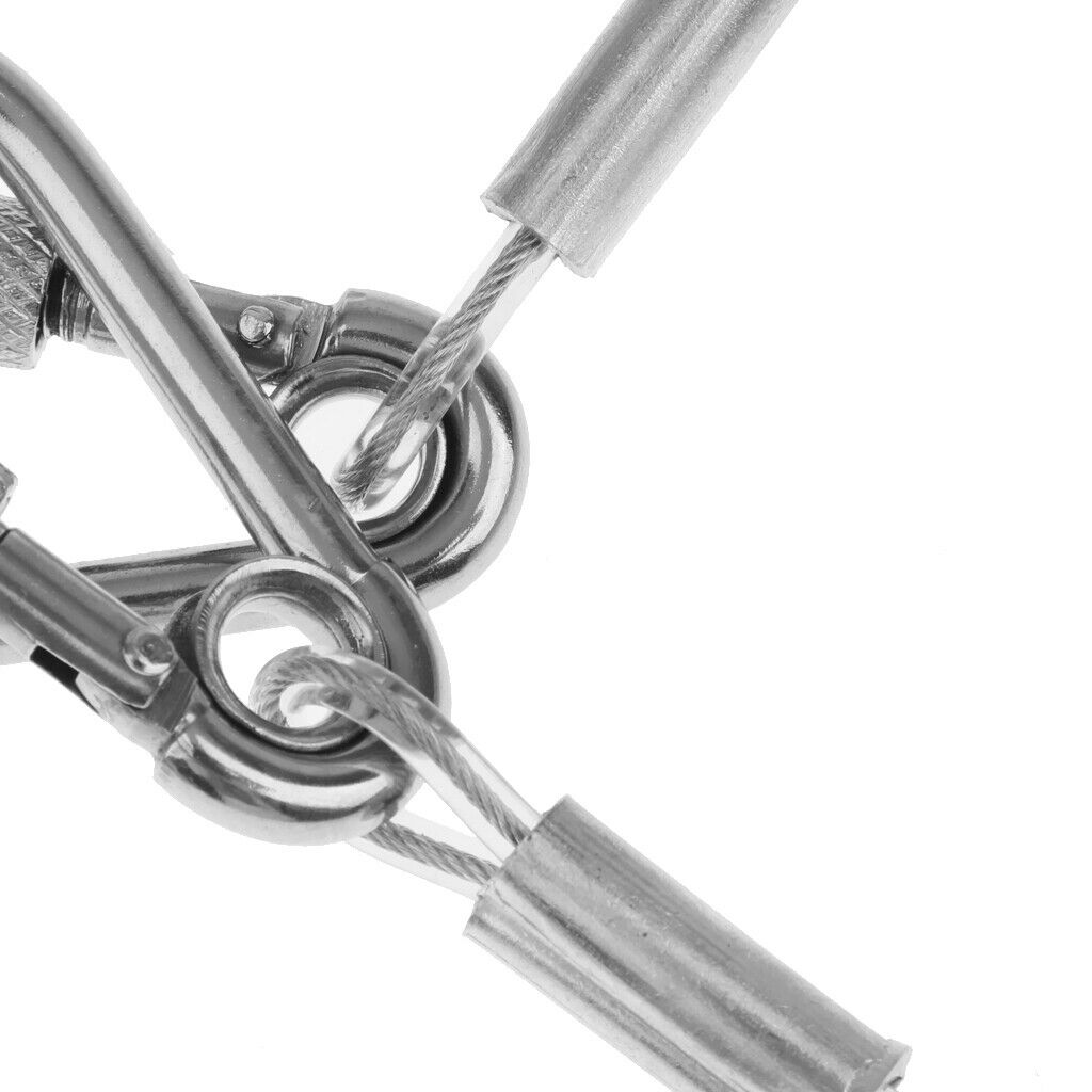 3x 1.6m Retractable Steel Wire Coiled