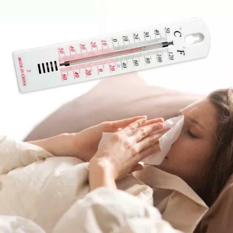 Home Wall Hanging Thermometer Celsius Fahrenheit Display Indoor Outdoor Monitor