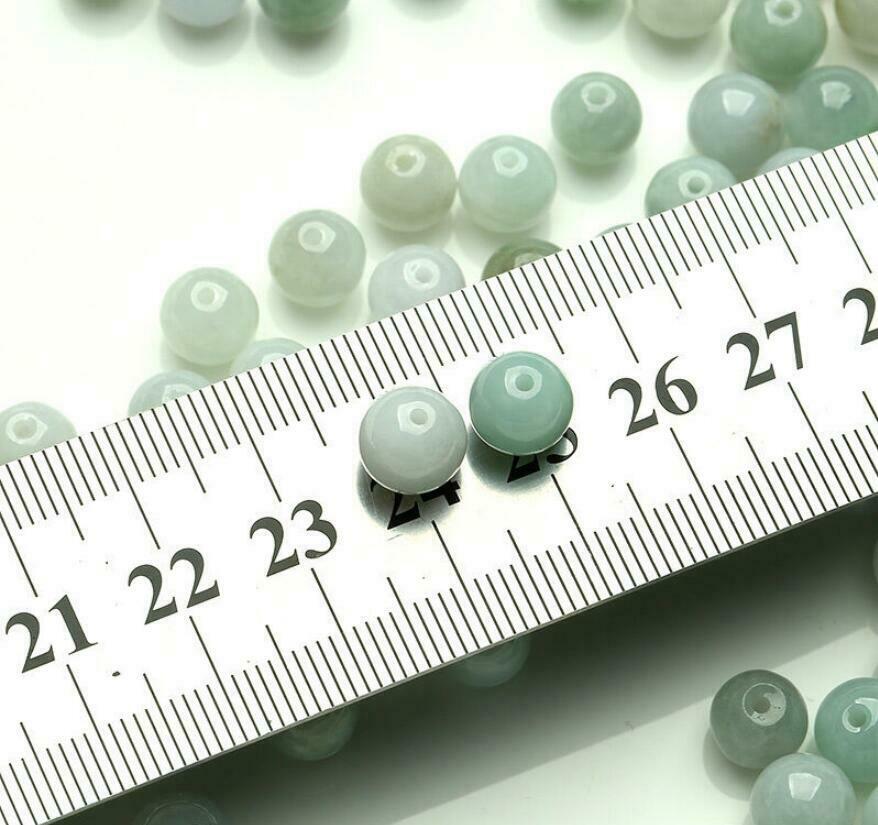 Wholesale 50PCS 8mm 100% Natural A grade Jade Jadeite Round Loose Beads