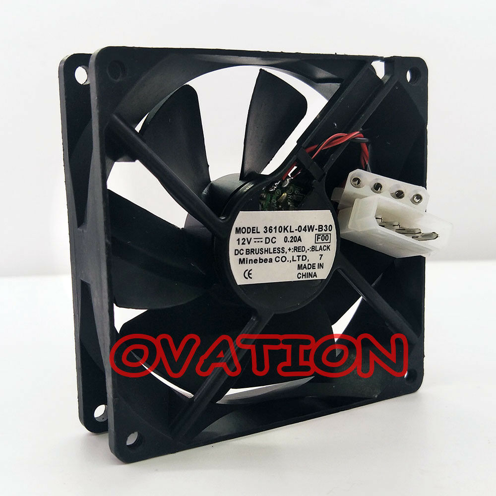 For NMB 3610KL-04W-B30 92x25mmBrushless casing Fan Fan Radiator Molex DC-12V