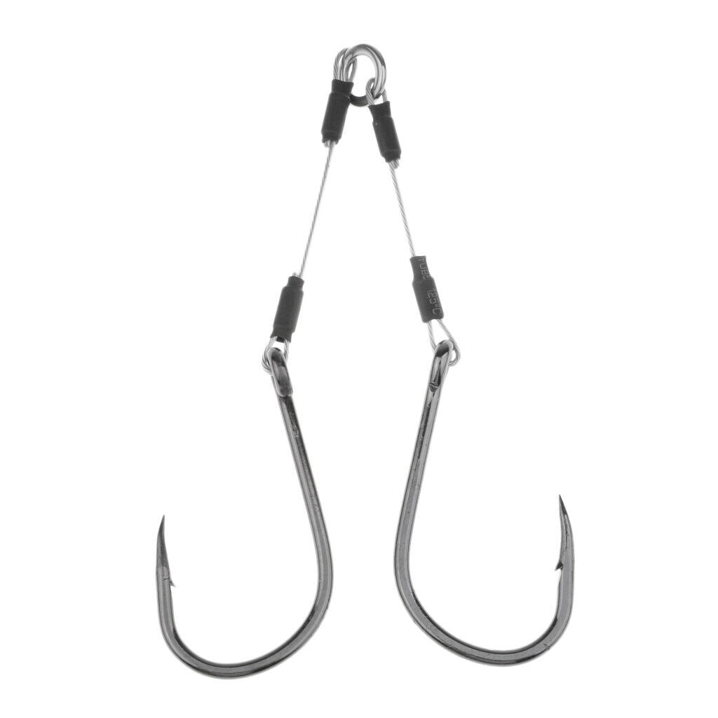 4pcs Jigging Assist Hook Sea Fishing Hook Barbed Wire Hook with