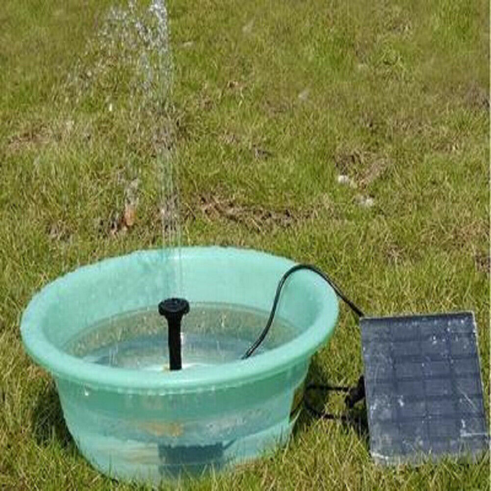 Mini Solar Fountain Garden Pool Pond Outdoor Swimming Pool Water Fountain @