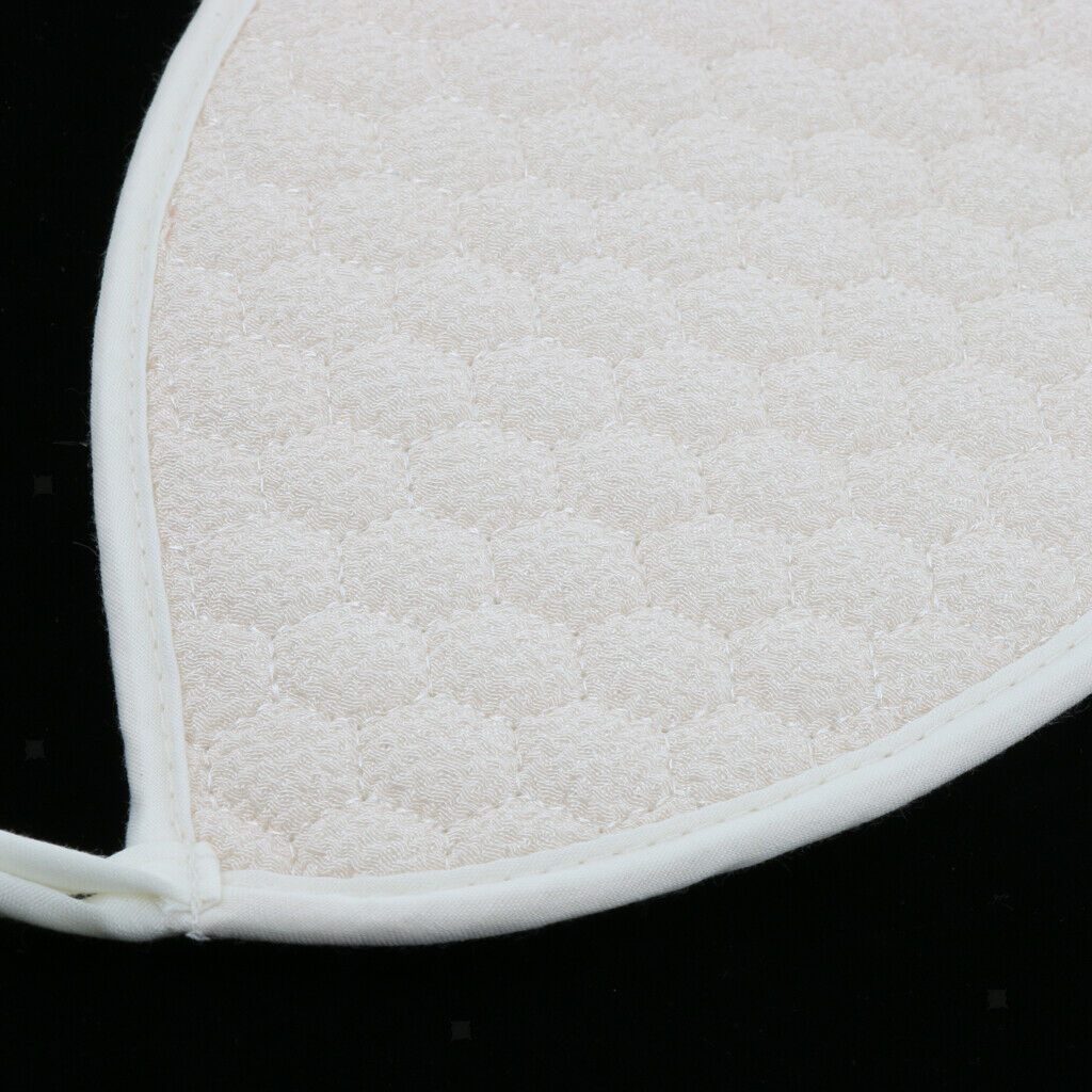 Double-sided Bath Gloves Sponge Body Scrubbing Exfoliator Mitt Mitten White