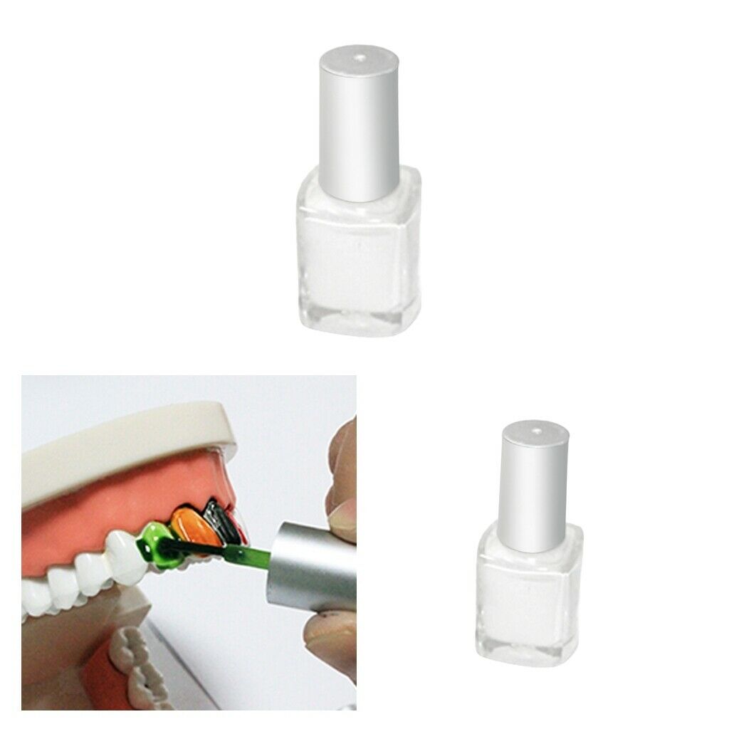2 Pieces 7ml White Non-toxic Tooth Paint Makeup Pigment &for Party Halloween