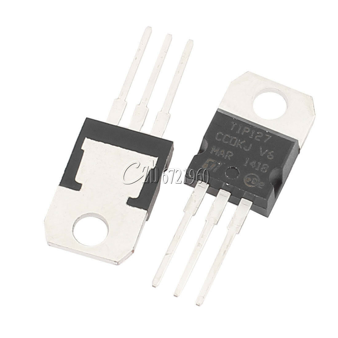 20PCS TIP127 TO-220 100V 5A Transistor Complementary PNP