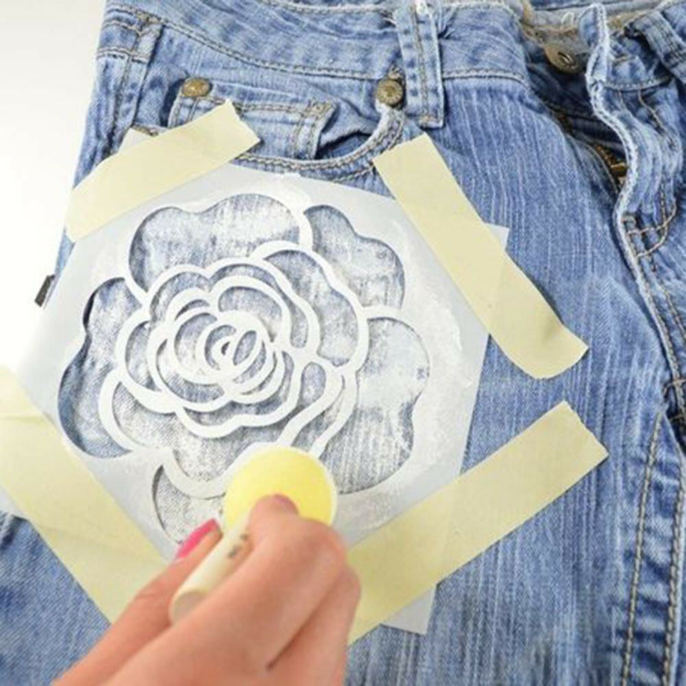 13PCS Embossing Template Scrapbooking Walls Painting Layering Stencils HOT