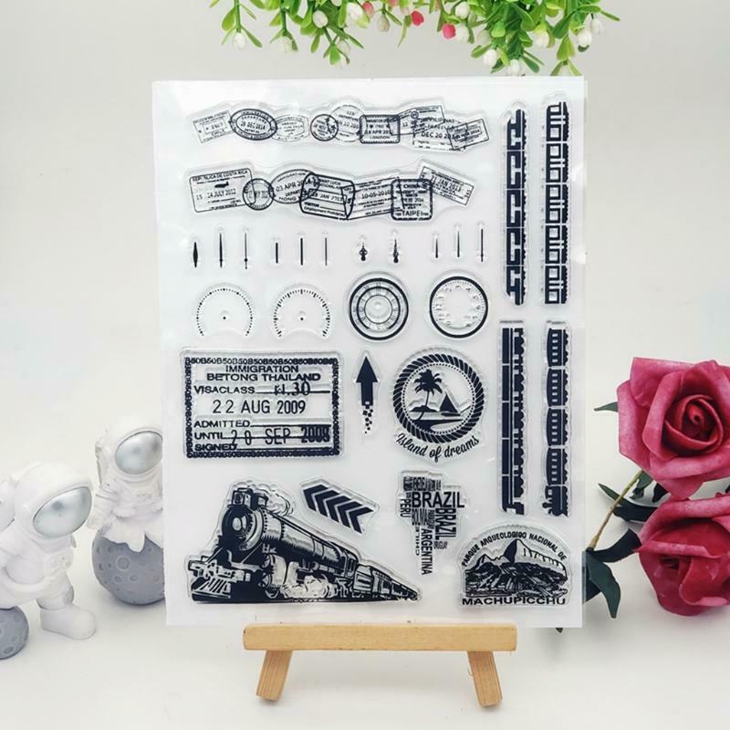 Train Silicone Clear Seal Stamp DIY Scrapbooking Embossing Photo Album Decor