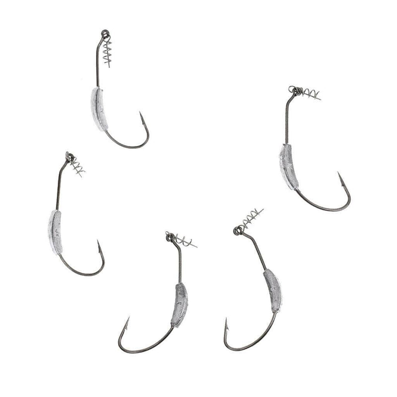 High-carbon Steel Weighted Swimbait Spring Fishing Hook with Twistlock 3g