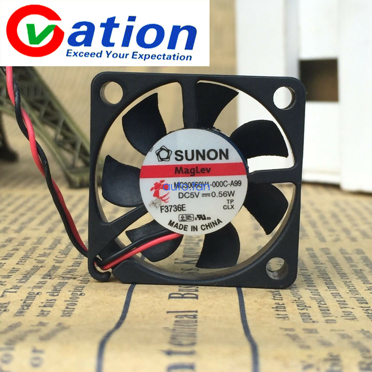 For 1pc SUNON MC30060V1-000C-A99 fan 5V 0.56W 2pin 30mm