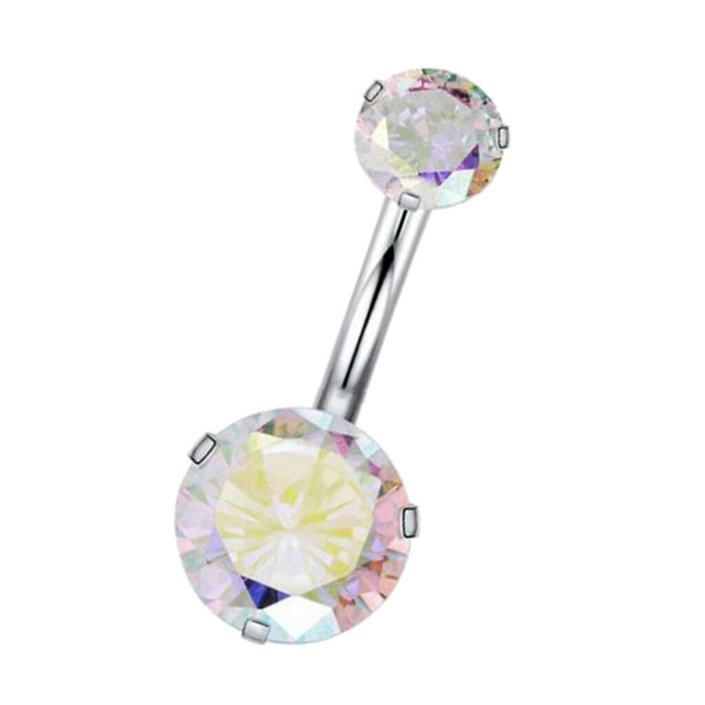 Crystal Zircon Body Piercing Navel Labret Tongue Eyebrow Barbell Jewelry 3