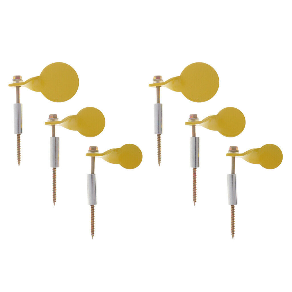6pcs  Target Round Plate Metal Shooting
