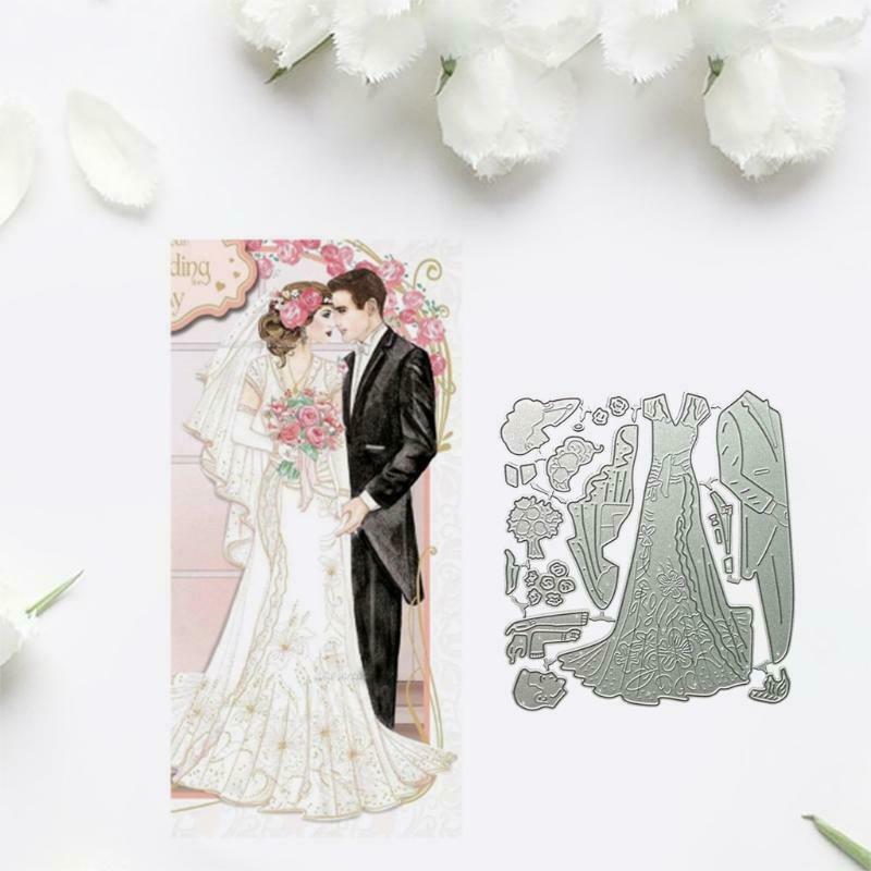Lovers Metal Cutting Dies Stencil DIY Scrapbooking Album Paper Card Template