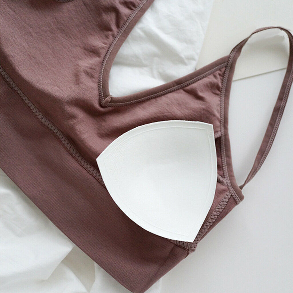 6 Pieces Women's Removable Padded Bralette Wirefree Comfort Bra Sport Bra