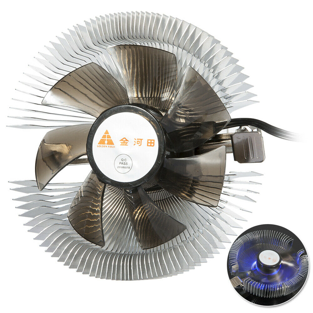 New UK LED Heatsink Silent CPU Fans For Core Intel AMD/775/1150/1151/1155/1156!