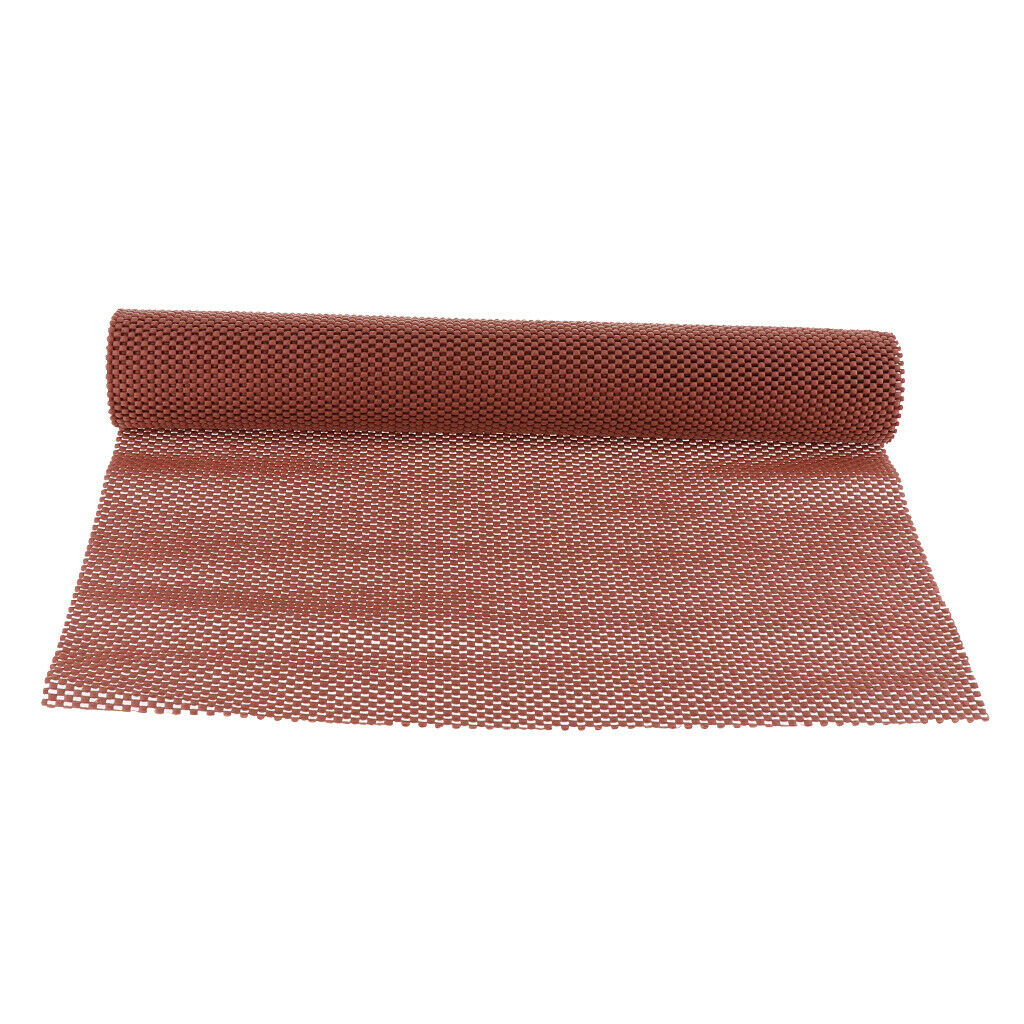 Thicken Grip Pad Cupboard Cabinet Drawer Liner Mat Placemat 50x200cm Brown