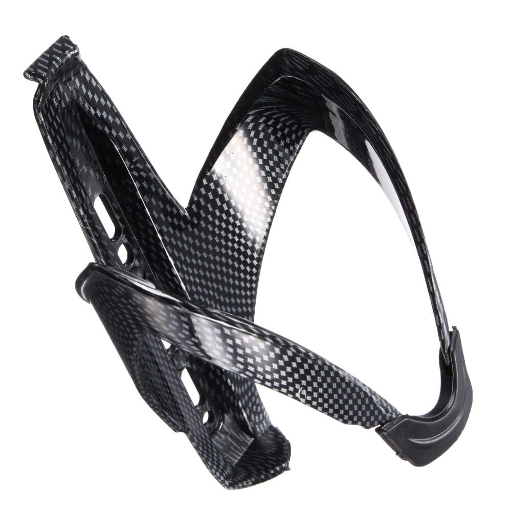 Carbon Fiber Pattern Water Drink Bottle Rack Holder Bracket Cage for MTB Bike