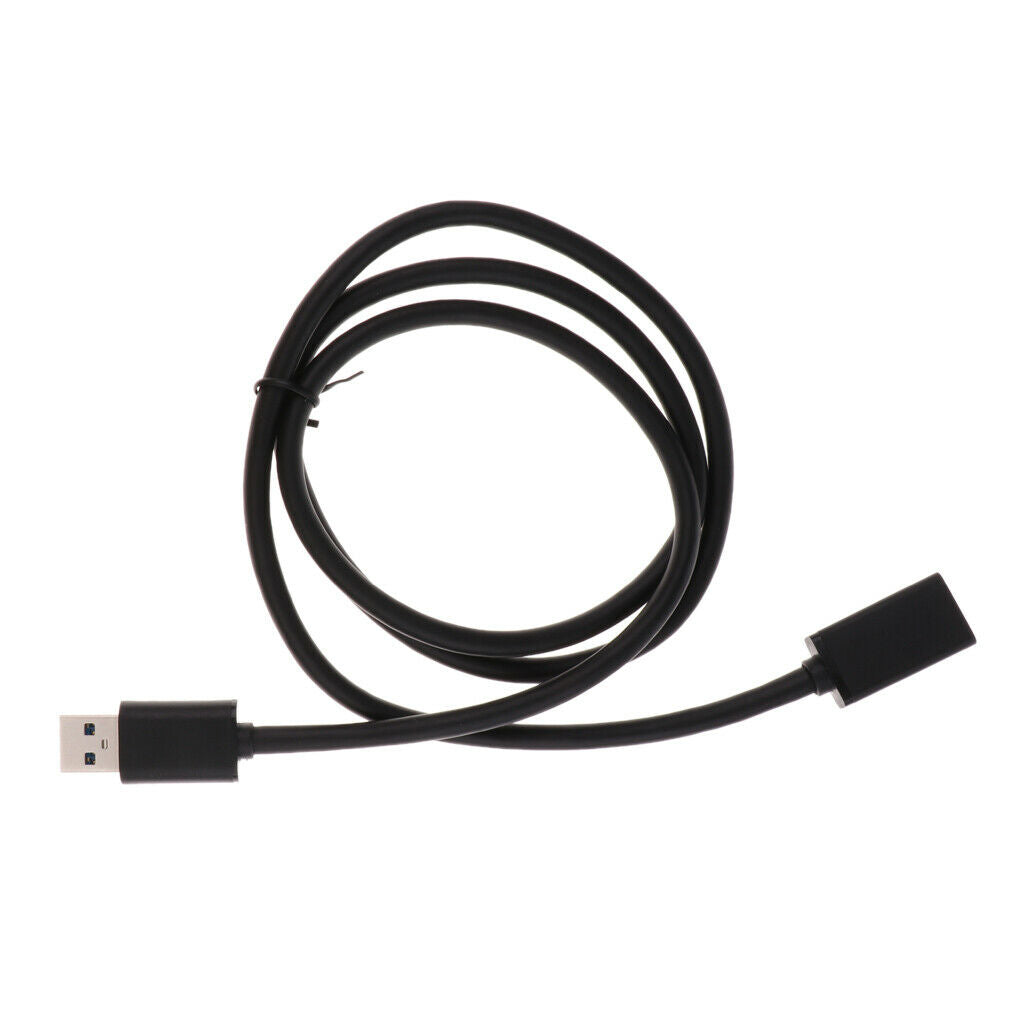 USB 3.0 Male to Female Black Extension Cable for HDD Hard Disk 1 Meters
