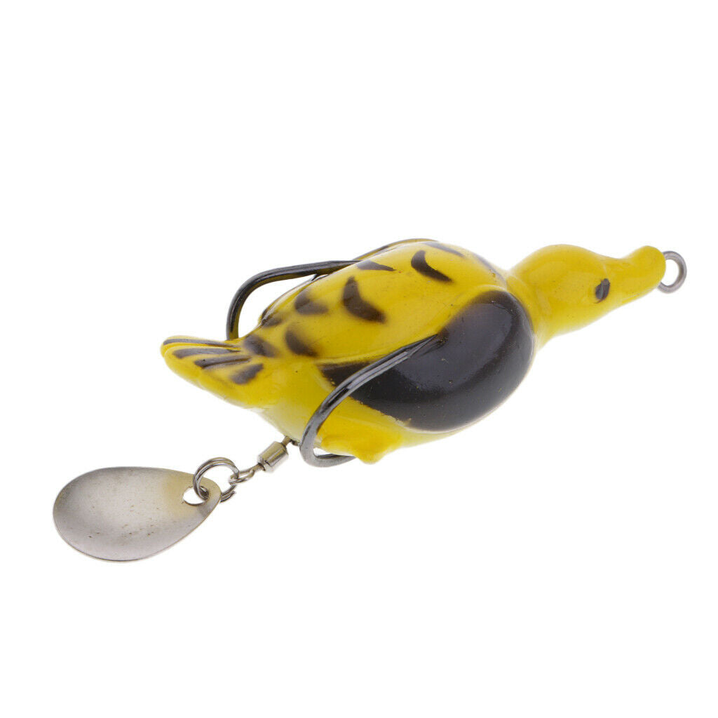 2pcs Spoon Fishing Lures Silicone Duck