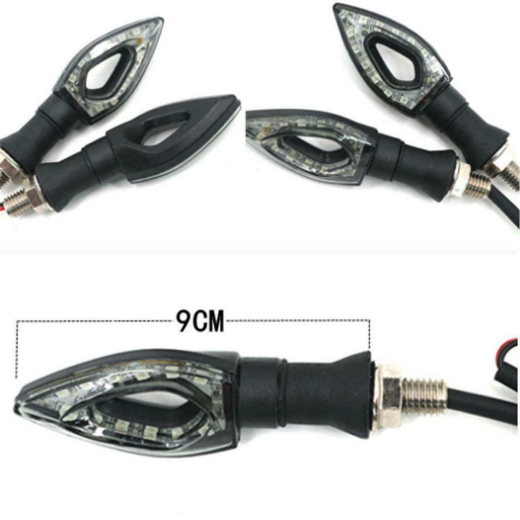 1 xYellow light Motorcycle LED Turn Signal Indicator Lights 12 Leds 12V
