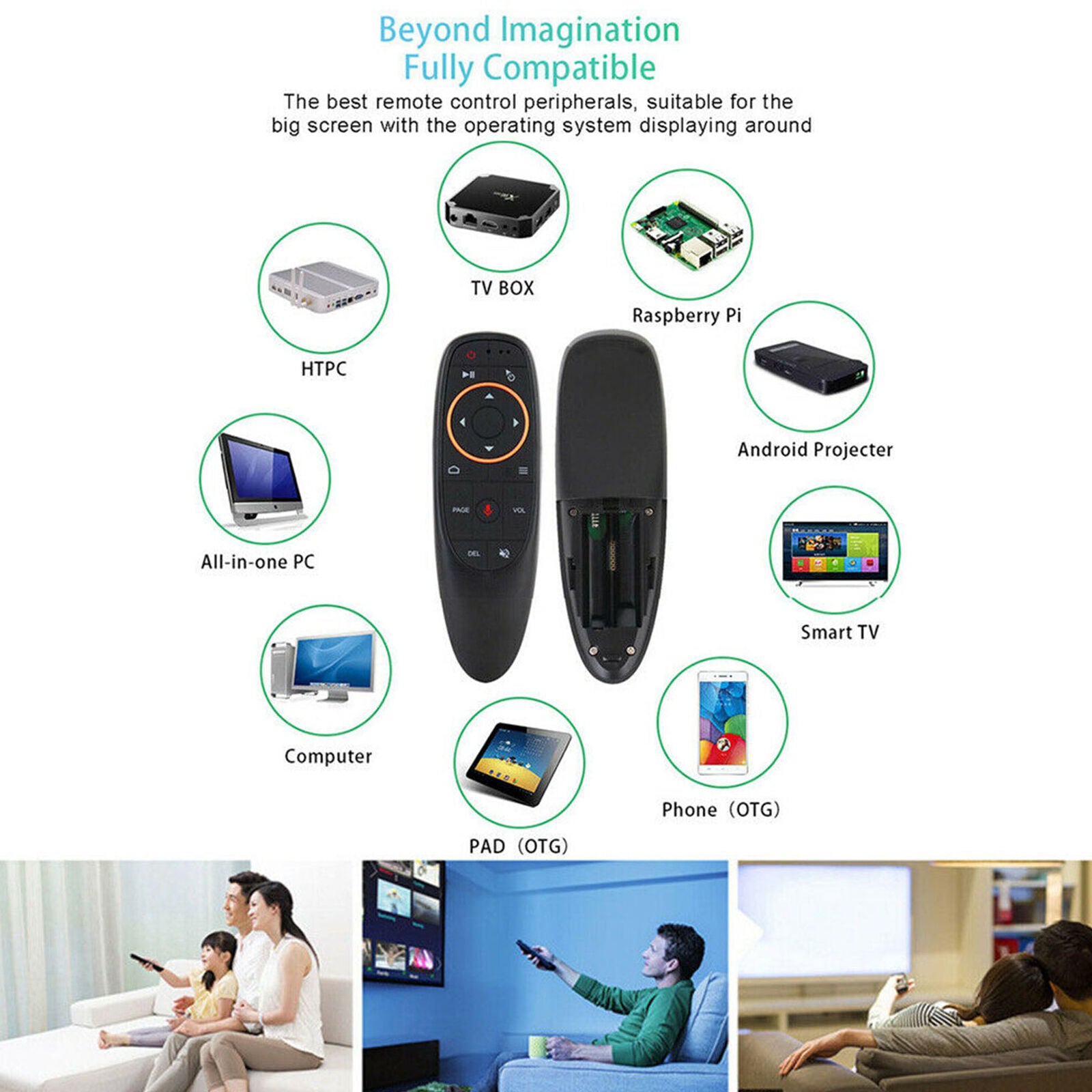 G10 Voice Remote Control 2.4G Wireless Smart Air Mouse HID for Android TV Box
