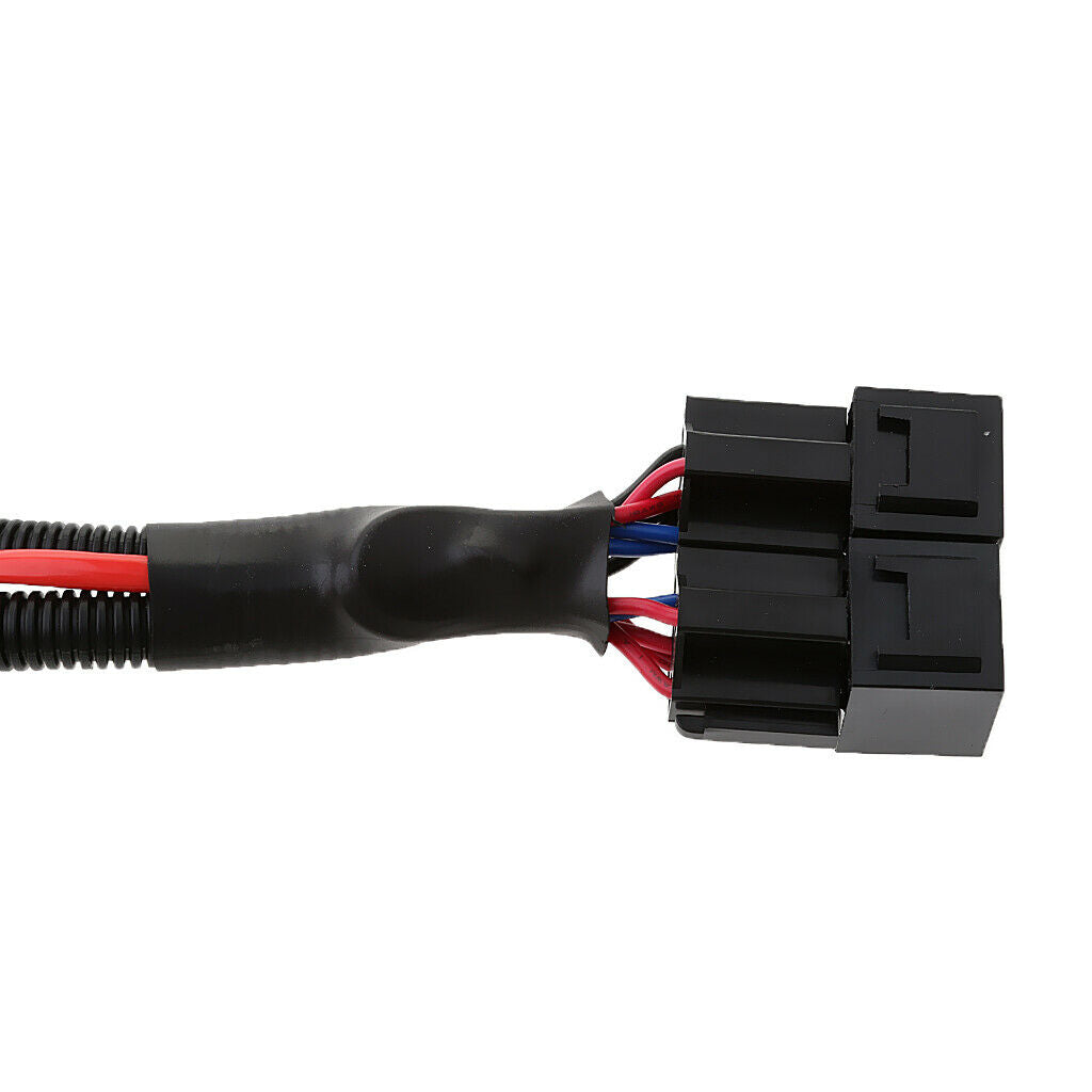 H4 Headlight Headlamp H4 Light Bulb Relay Wiring Harness 2 Socket Plug .
