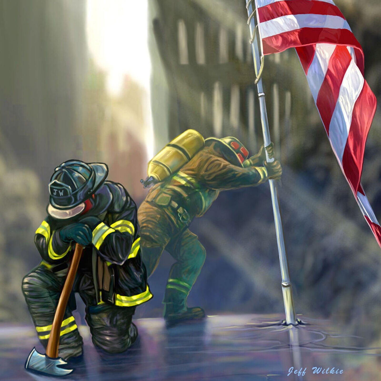 Toland American Heroes 12.5 x 18 Patriotic September 11 Memorial Garden Flag