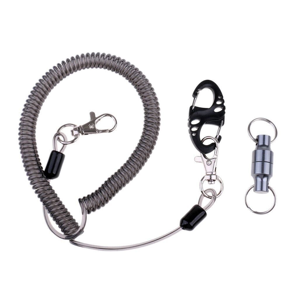 Fishing Lanyard W/ Net Release Wire Secure Plier Lip Grips