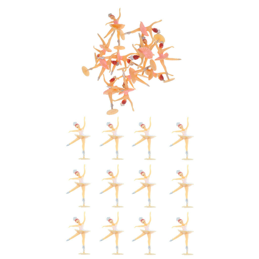 12x White & 12x Pink Mini  Decoration Kit For Home Decoration
