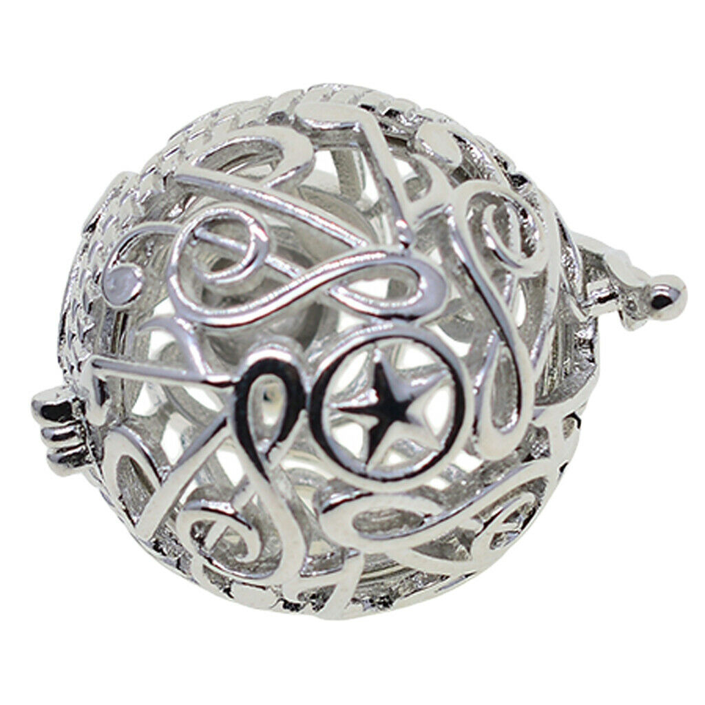 Musical Symbols Beads Cage Pendant Locket Charm for DIY Necklace Pendant