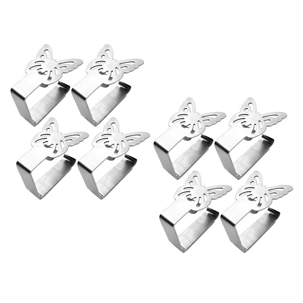 Flexible Stainless Steel Picnic Table Cloth Tablecloth Clips for Outdoor