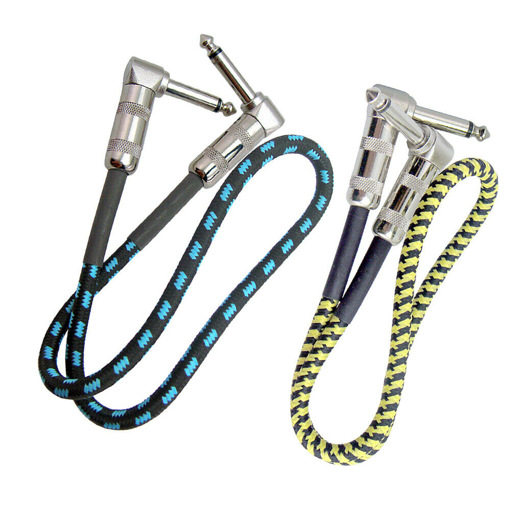 2 Pcs of Pa Guitar Cable Wire Guitar Patch Cable for Guitar Effect Pedal