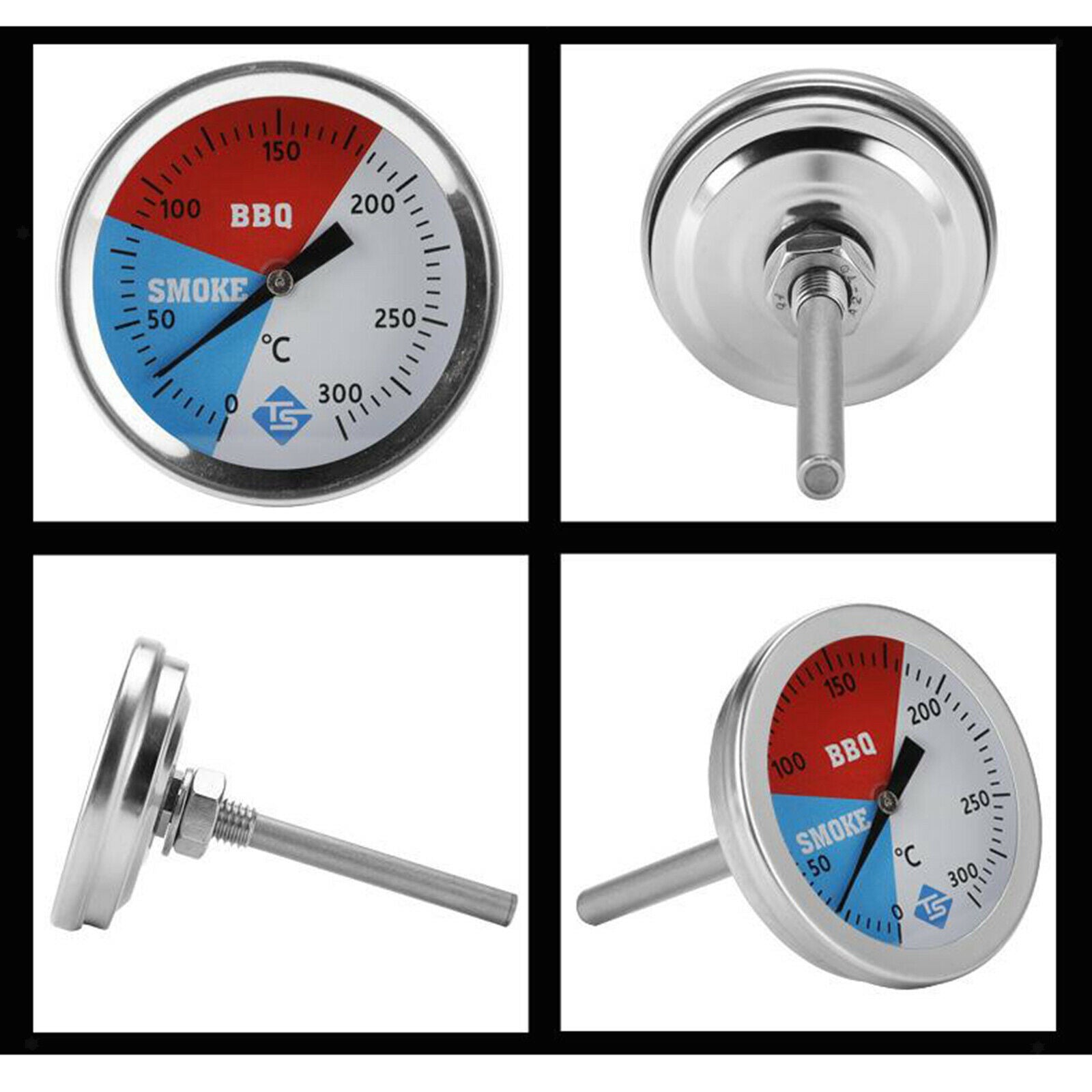 Temperature thermometer measuring device grill barbecue grill smoking pit