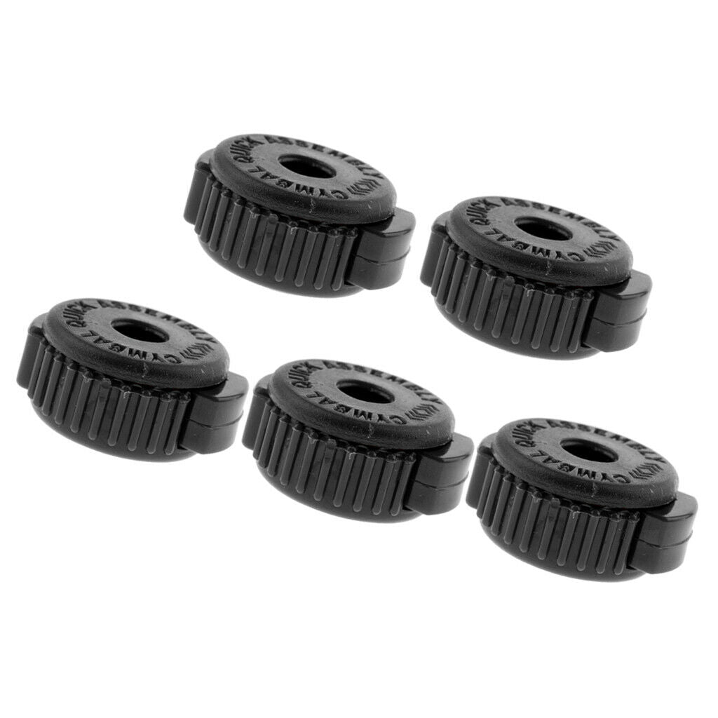 Pack of 5 Quick Set Cymbal Nuts for Drum Replacements Parts Accessories 30mm