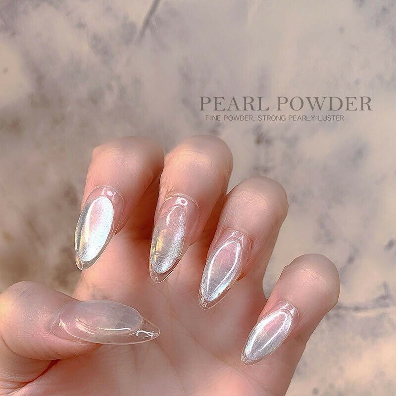 DIY Nail Powder Jelly Crystal Aurora Shiny Powder Glitter Flash Nail Dust Tips