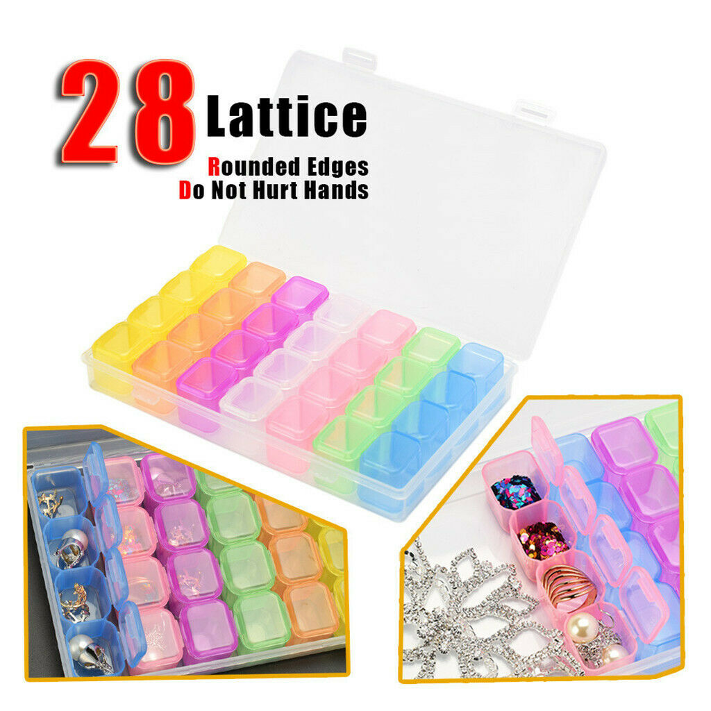 28 Compartments Transparent Sorting Box Storage Box Sorting Box for Storage