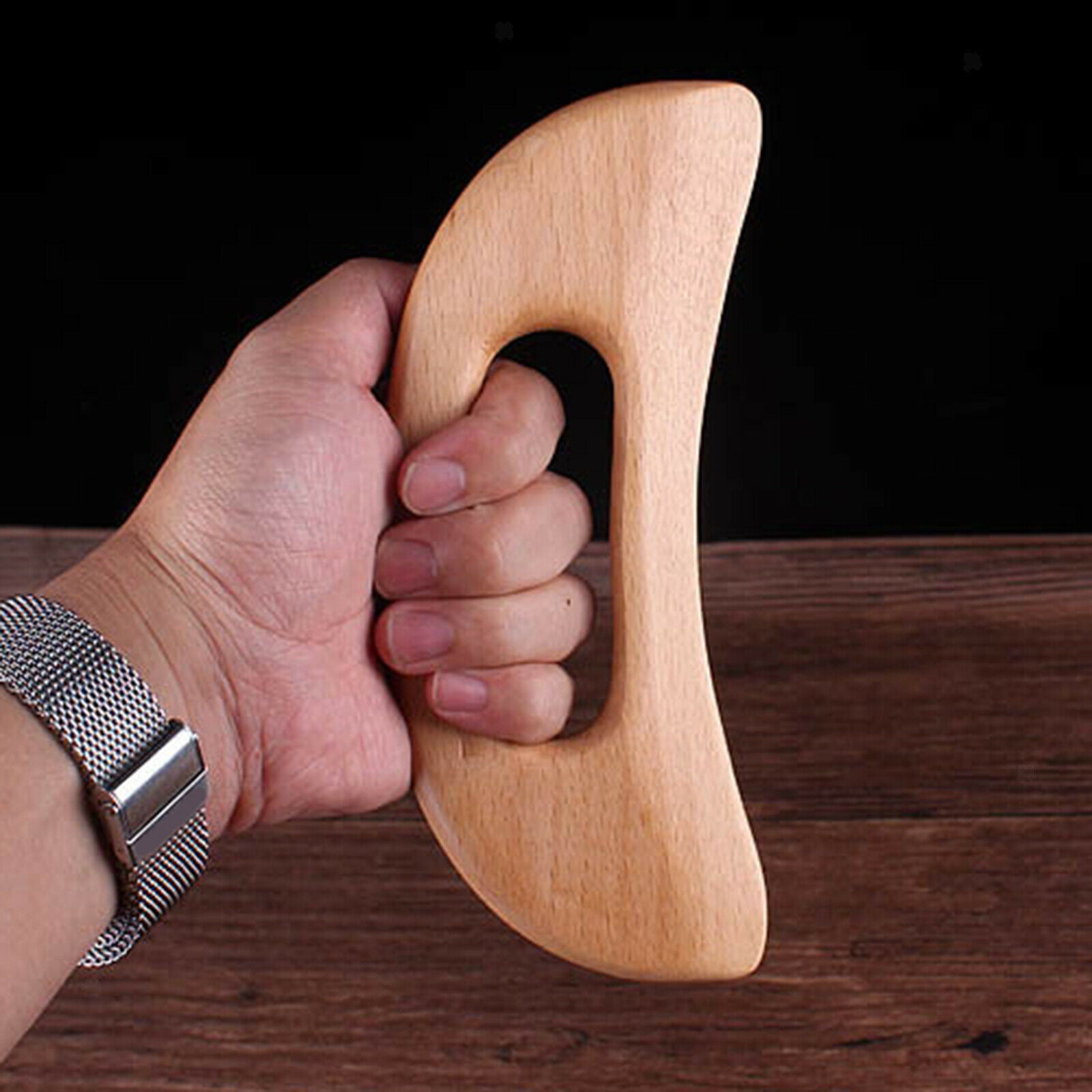Wooden Wood Beech Gua sha Massage Tool Guasha Massager for Release Back Pain