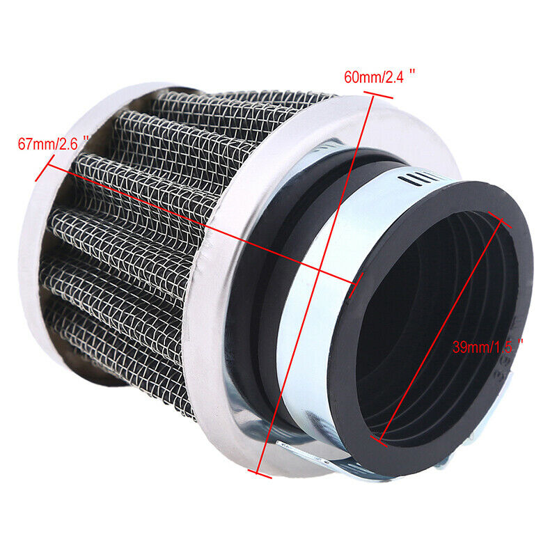39mm Motorcycle Air Filter Intake Pod Universal For 70cc-125cc ATV Scooter Bikes