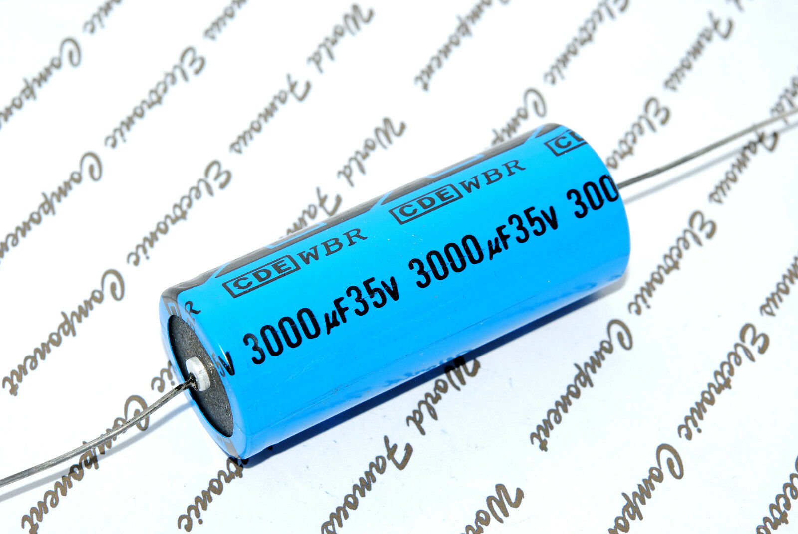 1pcs-CDE WBR 3000uF (3000µF) 35V Axial Electrolytic Capacitor-Cornell Dubilier