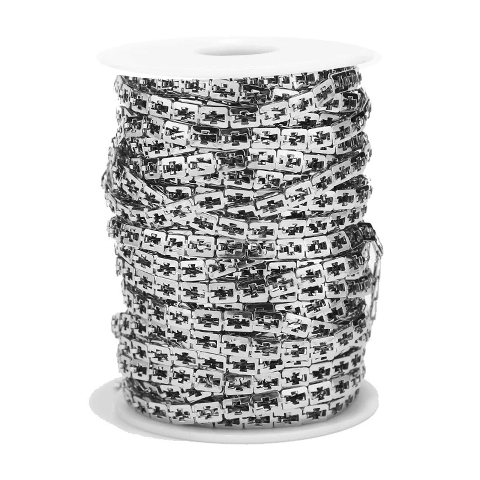 5Meters Cable Chain with Spool Chains for DIY Necklace Bracelet Crafting