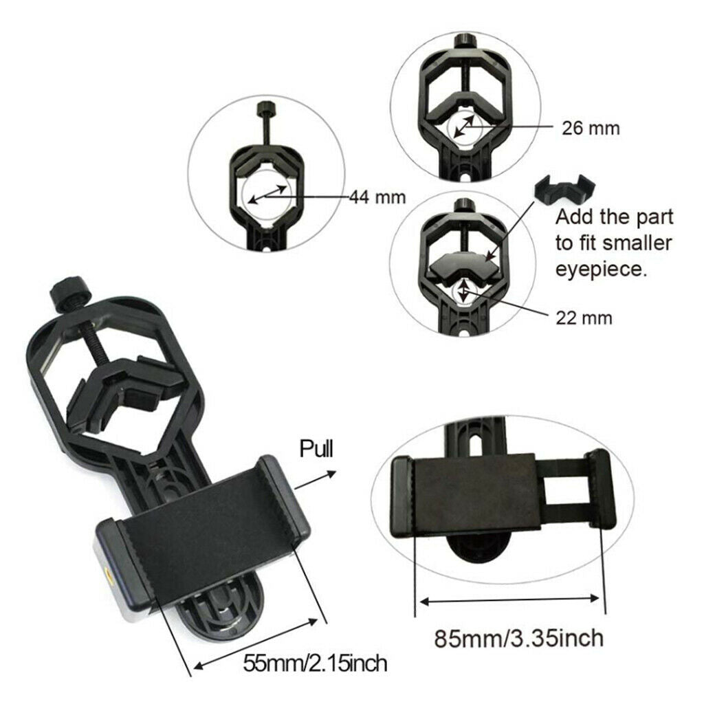 Telescope Smart Phone Holder Adapter Bracket 5CM-8CM Binocular Accessories