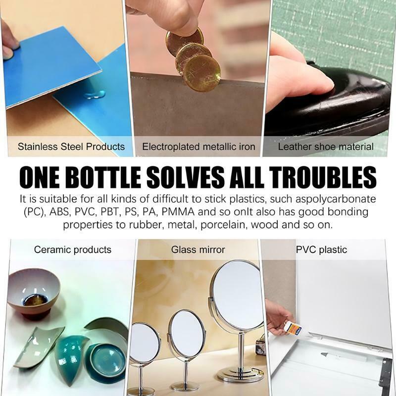 Universal Super Glue Strong Plastic Glue Liquid for Metal Leather Wood Plastics
