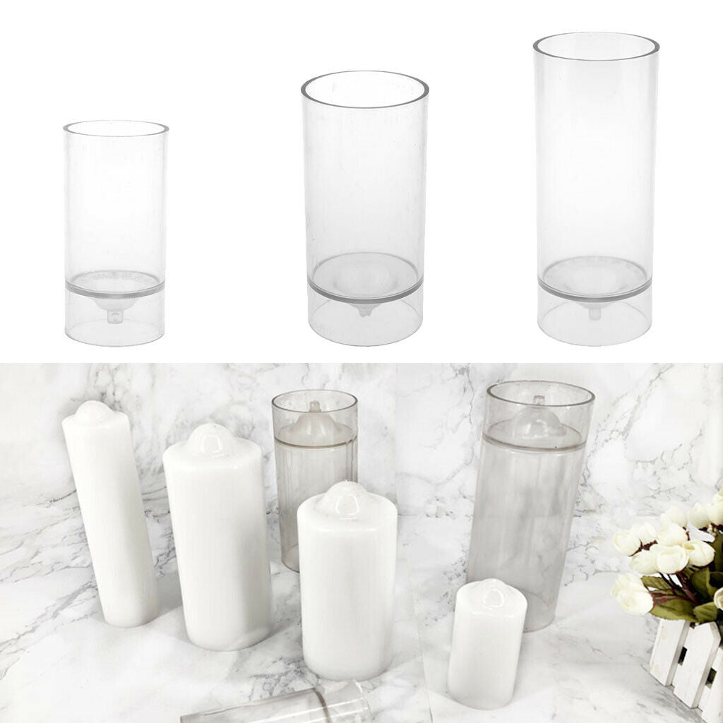 Set of 3 Candle Making Mould Candle Shaping for Wax Clay DIY Tool Household